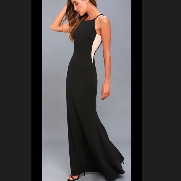Black Formal Maxi Dress - Picture 2 of 3
